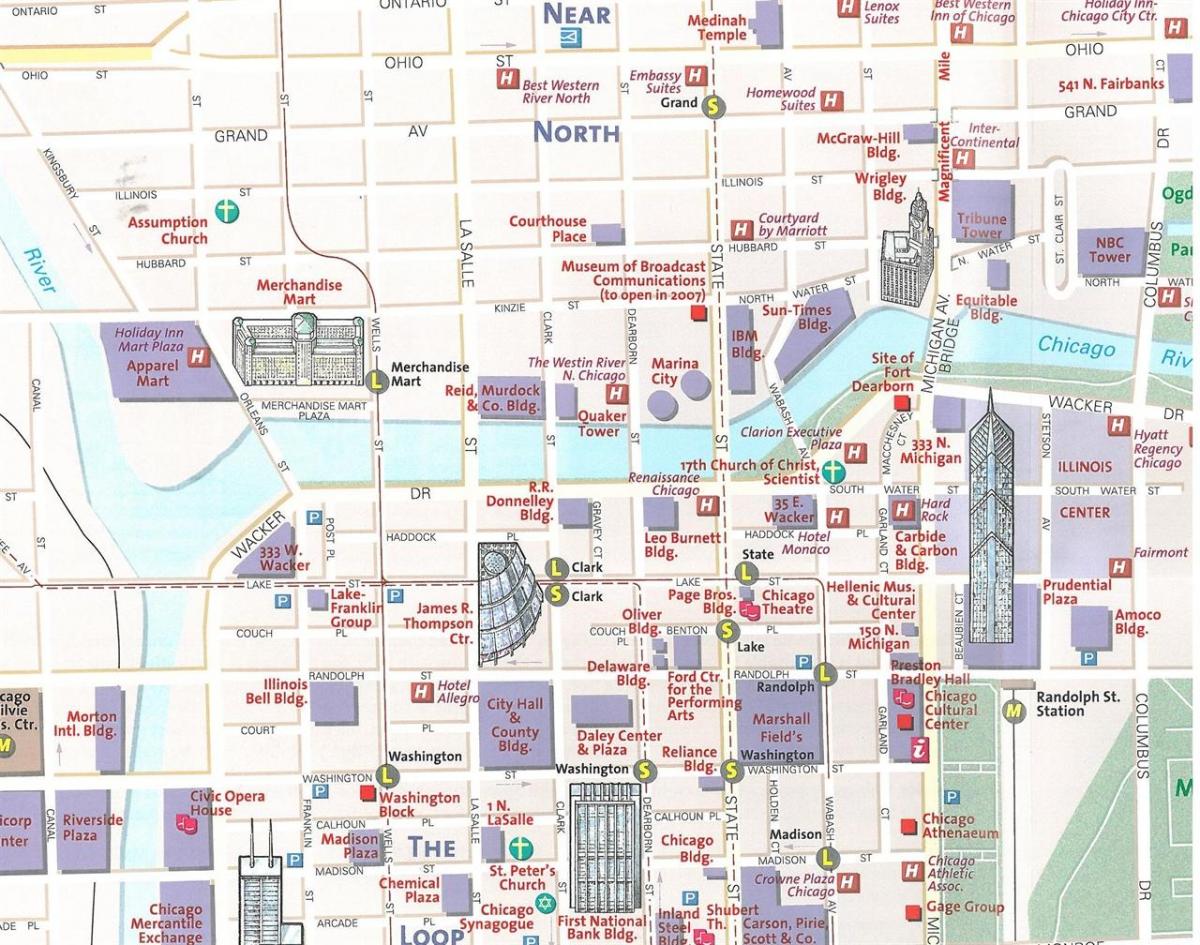 korti af borginni Chicago