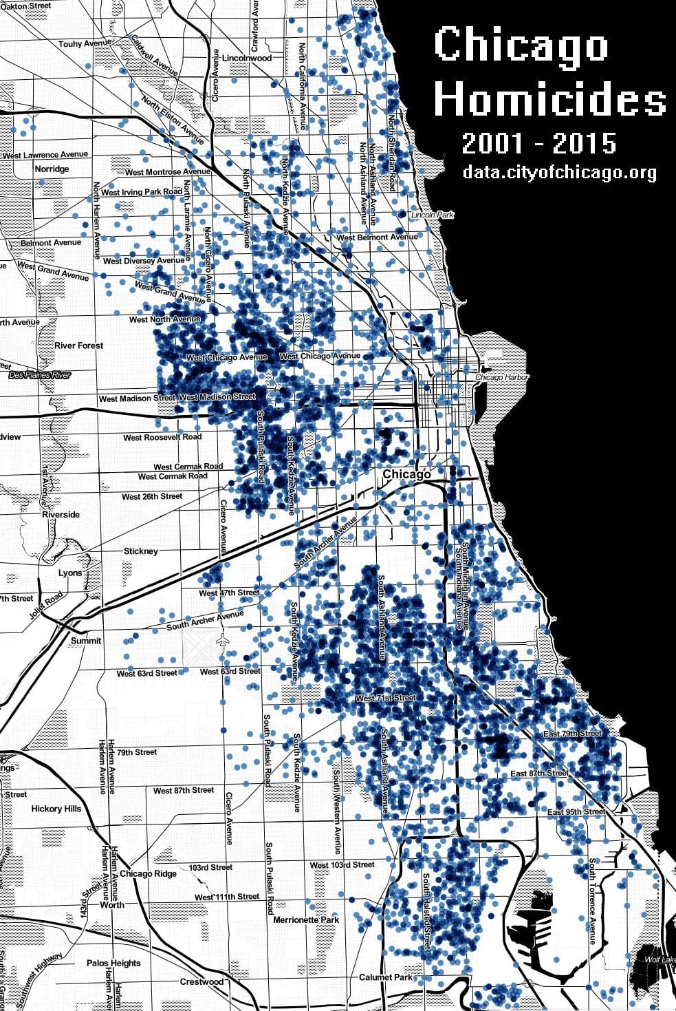 Chicago morð kort