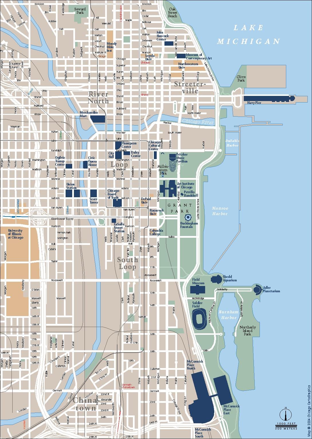 umferð kort Chicago