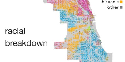 Kort af Chicago þjóðerni