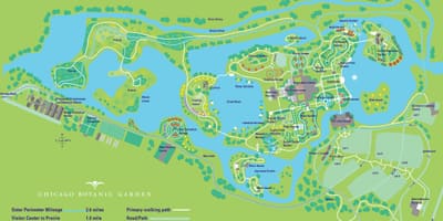 Chicago grasagarðurinn kort