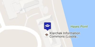 Kort af Loyola háskóla Chicago