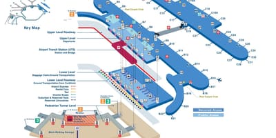 Kort af O ' Hare terminal 1