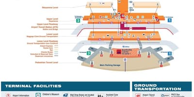 Kort af O ' Hare terminal 2