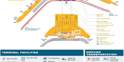 Kort af O ' Hare terminal 5